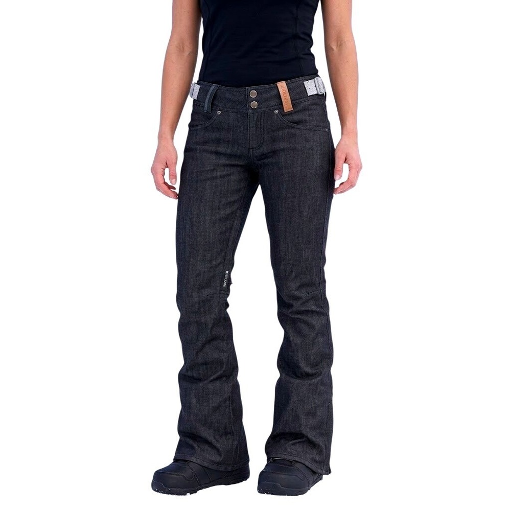 Holden Denim Skinny Snowboard Pants, Womens Extra Small /‎ XS, Grey New